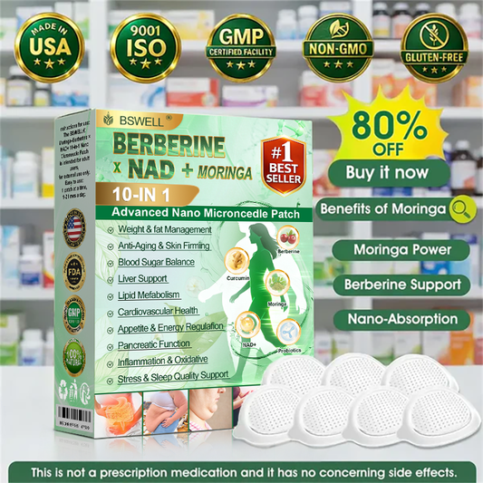 🌱 𝐁𝐒𝐖𝐄𝐋𝐋® 𝐌𝐨𝐫𝐢𝐧𝐠𝐚· 𝐁𝐞𝐫𝐛𝐞𝐫𝐢𝐧𝐞 × 𝐍𝐀𝐃+ 𝟏𝟎-𝐢𝐧-𝟏 𝐀𝐝𝐯𝐚𝐧𝐜𝐞𝐝 𝐍𝐚𝐧𝐨 𝐌𝐢𝐜𝐫𝐨𝐧𝐞𝐞𝐝𝐥𝐞 𝐒𝐥𝐢𝐦𝐦𝐢𝐧𝐠 𝐏𝐚𝐭𝐜𝐡- 𝐎𝐧𝐜𝐞 𝐃𝐚𝐢𝐥𝐲, 𝐕𝐢𝐬𝐢𝐛𝐥𝐞 𝐑𝐞𝐬𝐮𝐥𝐭𝐬 𝐢𝐧 𝟕 𝐃𝐚𝐲𝐬