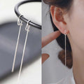 2026 New Gold Color Long Crystal Tassel Dangle Earrings for Women Wedding Drop Earring Fashion Jewelry Gifts