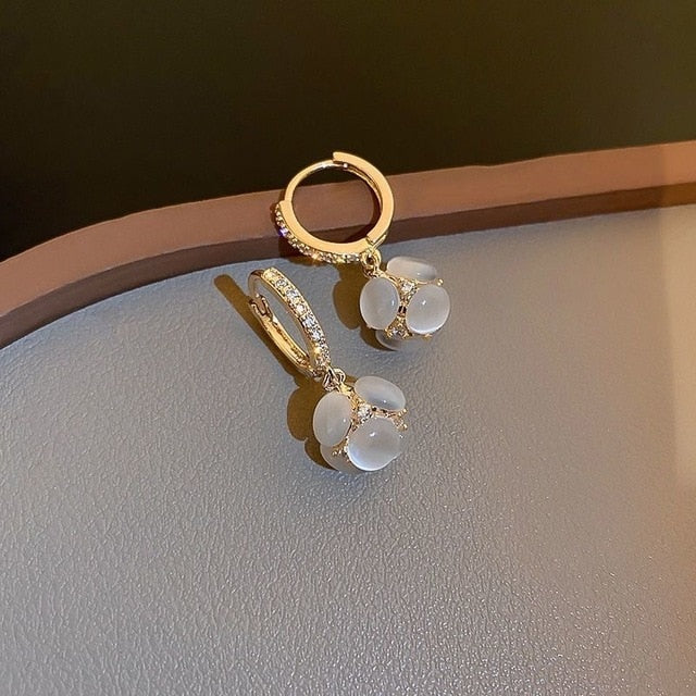 2026 Korean New Simple Temperament Circle Pearl Earrings Fashion Small Versatile Earrings  Jewelry