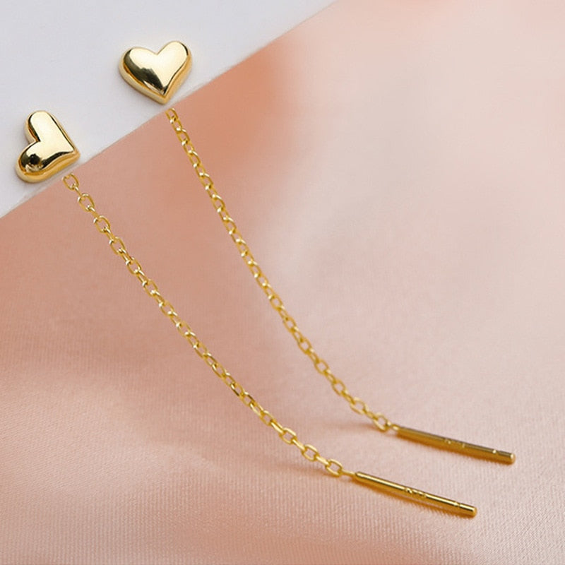2026 New Gold Color Long Crystal Tassel Dangle Earrings for Women Wedding Drop Earring Fashion Jewelry Gifts