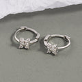 2PC Stainless Steel Little Huggies Hoop Earrings For Women Tiny Crystal Zirconia Pendant Cartilage Earrings Piercing Jewelry